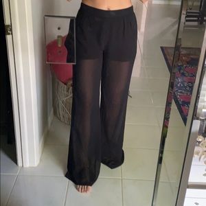 Sheer black pants